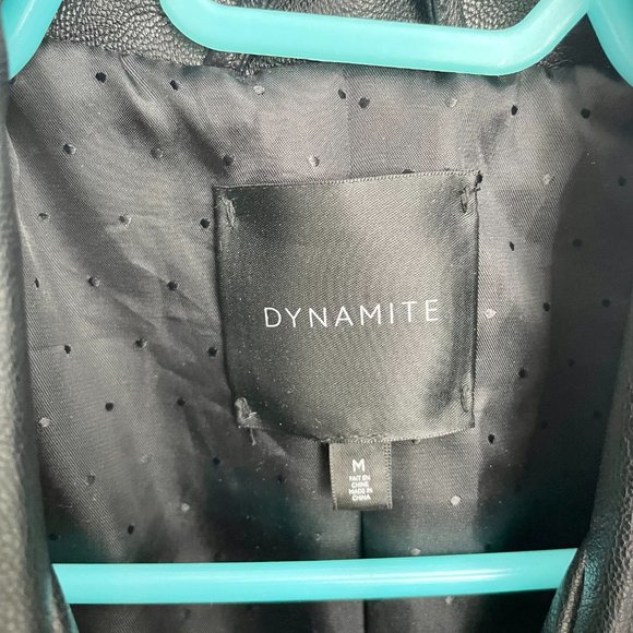 Dynamite - Leather coat - size M - Black - NWOT - Picture 2 of 4